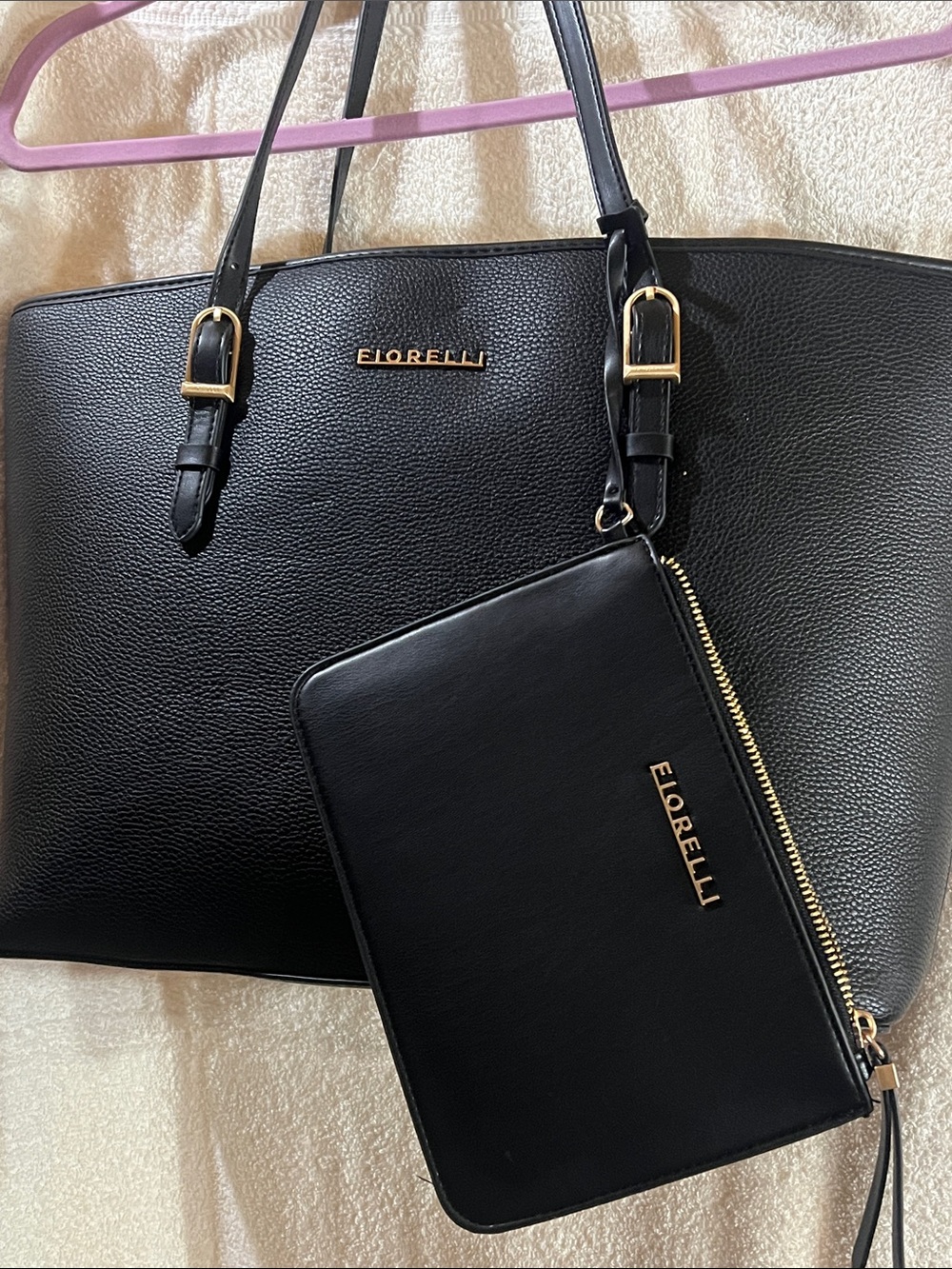 Fiorelli Savannah Tote handbag includes a matching detachable zipped pouch.